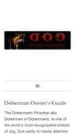 Mobile Screenshot of dobermanownersguide.com